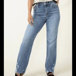 Judy Blue Mid-Light Blue stretch Straight fit Leg Jeans